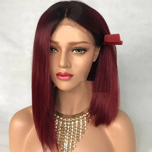 Water Wave Human Hair Glueless Lace Front Wig Cap